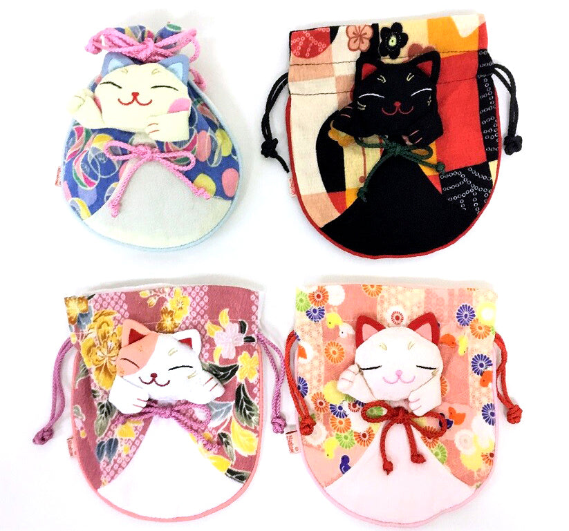 Beckoning cat Series Pouch